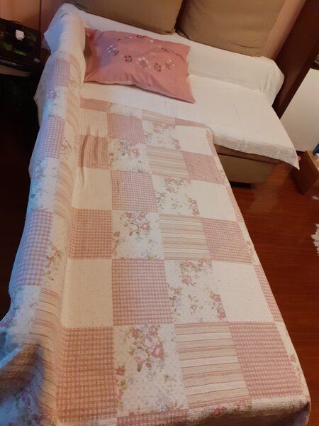 Vand coltar extensibil Ikea cu spatiu pentru depozitare si scaun